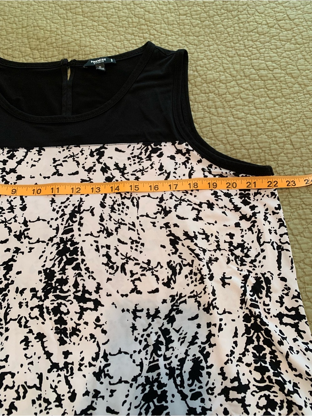 Premise Studio Woman Blouse Plus Size Black & White Sleeveless 1X - Picture 6 of 11
